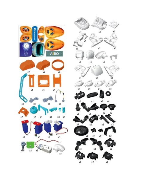 Naukowa Zabawa Zestaw Robot Airo Język Polski Clementoni 50819 Clementoni