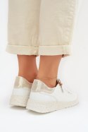 Półbuty Model Dorothea 26PB18-138 White/Gold - Step in style Step in style