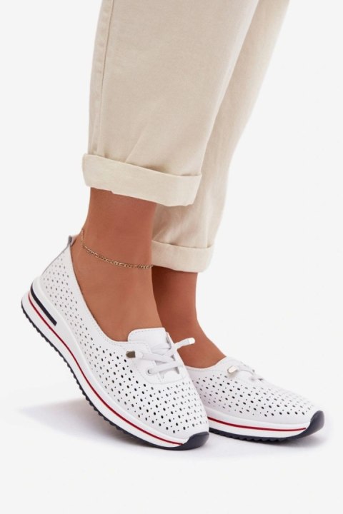 Półbuty Model S.Barski LR61-7044 White - Step in style Step in style