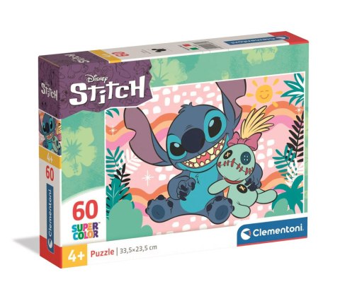 Puzzle 60 Super Color DISNEY STITCH Clementoni 26331 Clementoni