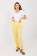 Spodnie Dresowe Model MI-SP-P6845.68 Light Yellow - Italy Moda Italy Moda