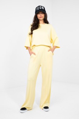 Spodnie Dresowe Model RV-DR-A1062.08 Light Yellow - Rue Paris Rue Paris