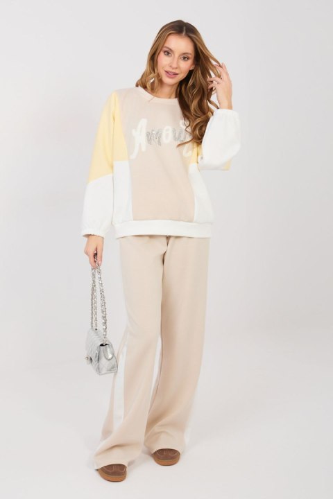 Spodnie Komplet Model IT-KMPL-22210.95 Beige - Rue Paris Rue Paris