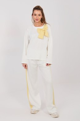 Spodnie Komplet Model IT-KMPL-22220.69 Ecru - Rue Paris Rue Paris
