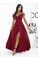 Sukienka Model Walentina Cekin 0011175. Bordo - With You With You