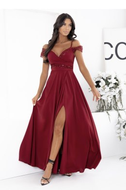 Sukienka Model Walentina Cekin 0011175. Bordo - With You With You