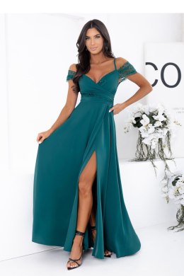 Sukienka Model Walentina Cekin 0011175. Bottle Green - With You With You
