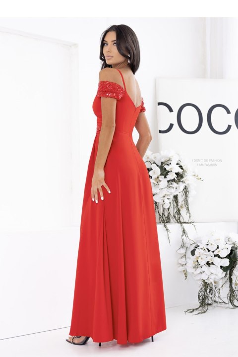 Sukienka Model Walentina Cekin 0011175. Red - With You With You