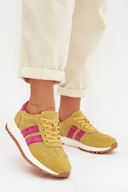 Buty Sportowe Model Marceline 26SP17-01 Yellow - Step in style Step in style