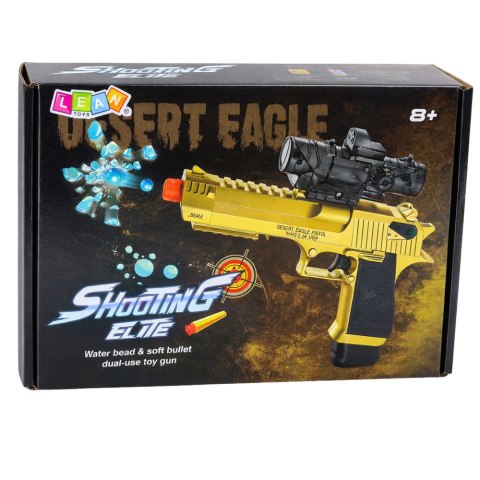 Elektryczny Pistolet na Kulki Wodne Strzałki Piankowe Czerwony LEAN Toys