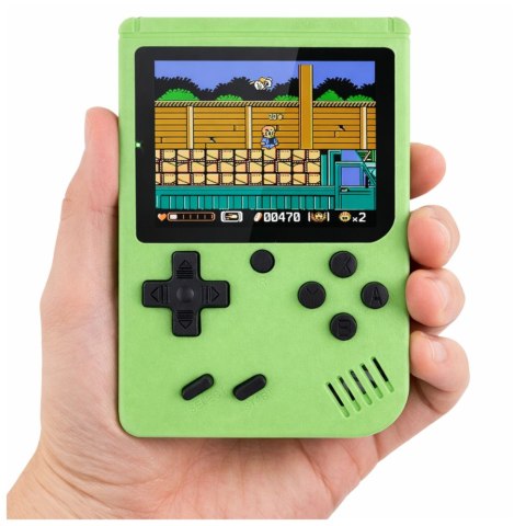 Gra Elektroniczna Konsola Retro 108w1 Ekran LCD Zielona LEAN Toys