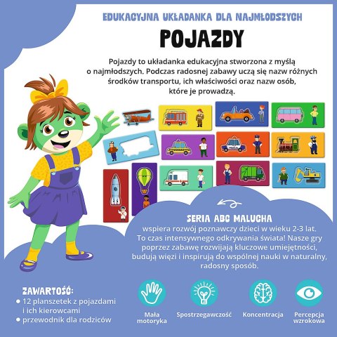 Gra dla dzieci ABC Malucha Pojazdy Trefl 02907 Trefl Gry