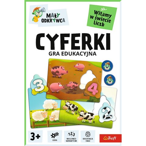 Gra edukacyjna dla dzieci Cyferki Mały Odkrywca Trefl 02810 Trefl Gry