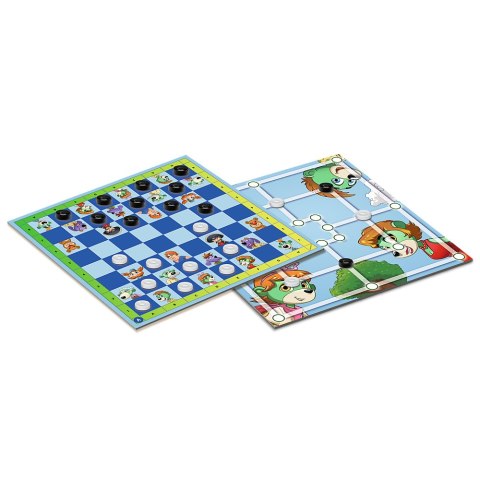 Gra planszowa Warcaby i Młynek Rodzina Treflików Trefl 02658 Trefl Gry