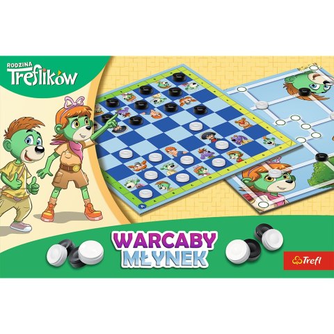 Gra planszowa Warcaby i Młynek Rodzina Treflików Trefl 02658 Trefl Gry