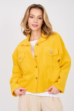 Kurtka Damska Model IT-KR-FL10163.10 Dark Yellow - Rue Paris Rue Paris