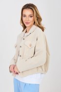 Kurtka Damska Model IT-KR-FL10163.10 Light Beige - Rue Paris Rue Paris