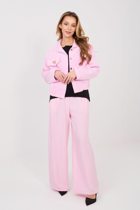 Kurtka Damska Model IT-KR-FL10163.10 Light Pink - Rue Paris Rue Paris