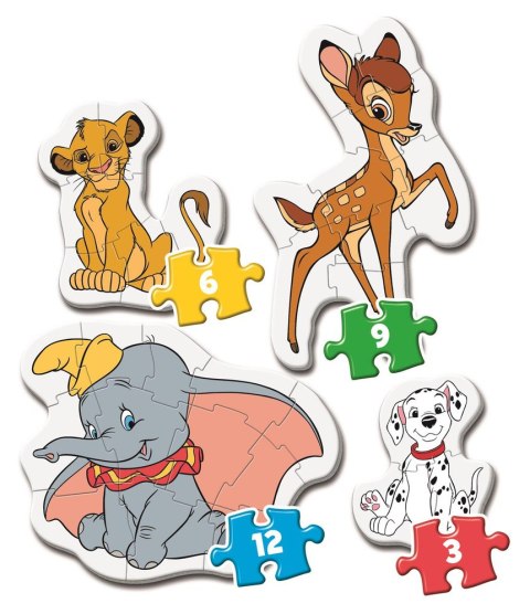 Moje Pierwsze Puzzle 3-6-9-12 DISNEY Clementoni 20806 Clementoni