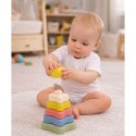 Piramidka Sensoryczna Gwiazdki Miękkie Klocki Układanka Kolorowa 6el. LEAN Toys