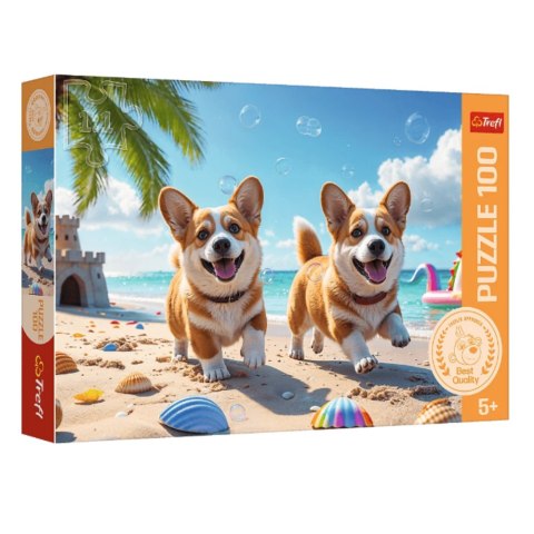 Puzzle - 100 - Pieski Corgi - Trefl 16536 Trefl Puzzle