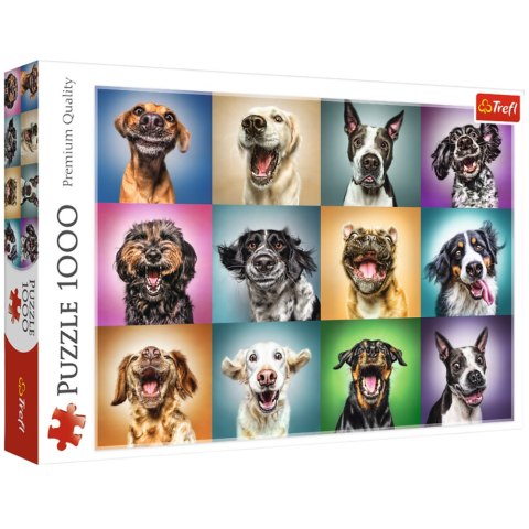 Puzzle - 1000 - Zabawne psie portrety - Trefl 10462 Trefl Puzzle
