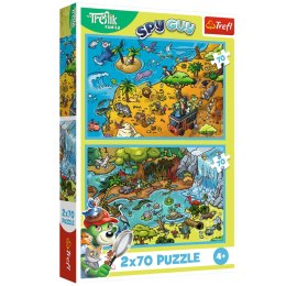 Puzzle - 2x70 - Trefliki w Krainie Zwierząt - Trefl 34445 Trefl Puzzle