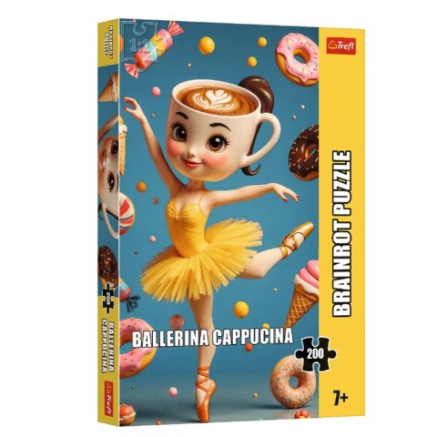 Puzzle - 200 - Brainrot - Ballerina Cappuccina - Trefl 13362 Trefl Puzzle