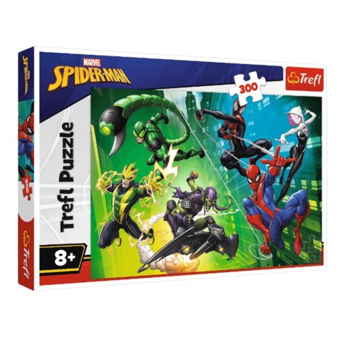 Puzzle - 300 - Disney Marvel - Spiderman - W pajęczej sieci - Trefl 23036 Trefl Puzzle