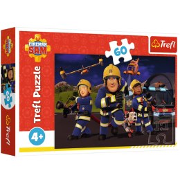 Puzzle - 60 - Strażak Sam - Bohater w mundurze - Trefl 17413 Trefl Puzzle