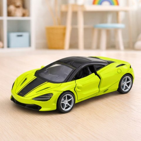 Samochód Sportowy Metalowy Napęd Światła Dźwięki Zielony 1:32 LEAN TOYS