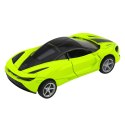 Samochód Sportowy Metalowy Napęd Światła Dźwięki Zielony 1:32 LEAN TOYS