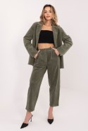Spodnie Damskie Model IT-SP-FL8916.80 Khaki - Rue Paris Rue Paris