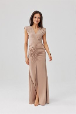 Sukienka Model Noelia CAP SUK0553 Cappuccino - Roco Fashion Roco Fashion