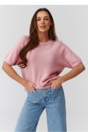 Sweter Damski Model C45 Powder Pink - Makadamia Makadamia