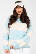 Sweter Damski Model MI-SW-0203.71 Light Blue - Italy Moda Italy Moda