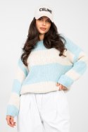 Sweter Damski Model MI-SW-0203.71 Light Blue - Italy Moda Italy Moda