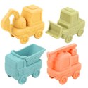Zabawki Dla Malucha Gumowe Pojazdy Do Rozłączania Zabawy Kąpieli 4 szt. LEAN Toys