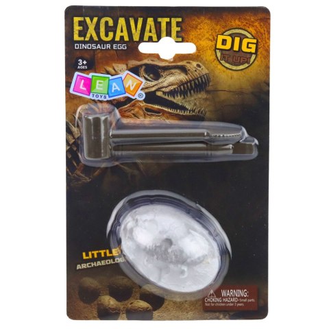 Zestaw Archeologiczny Wykopaliska Jajo Dinozaura Figurka Narzędzia LEAN TOYS
