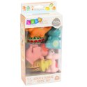 Zestaw Gumowe Dinozaury Edukacyjne Do Kąpieli Zabawy Pastelowe 6 szt. LEAN Toys