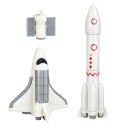 Zestaw Kosmiczny Kosmonauci Wieża Startowa Rakieta Wahadłowiec LEAN Toys