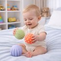 Zestaw Piłeczki Sensoryczne Dla Niemowląt Pastelowe 3 szt 6 cm LEAN TOYS
