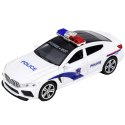 Auto Policyjne Radiowóz Otwierane Drzwi Napęd Światła Dźwięki Biały LEAN Toys