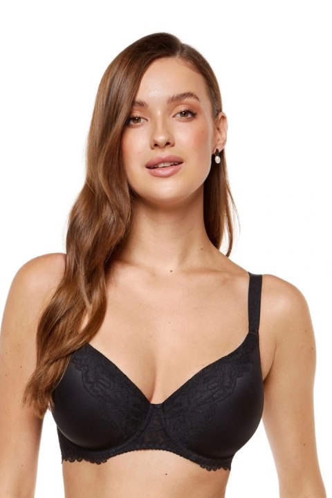 Biustonosz push up Biustonosz Usztywniany Model Kiara B5 Black - Gorteks Gorteks