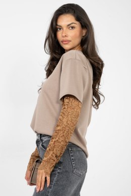 Bluzka Model IT-BZ-22128.27 Dark Beige - Italy Moda Italy Moda