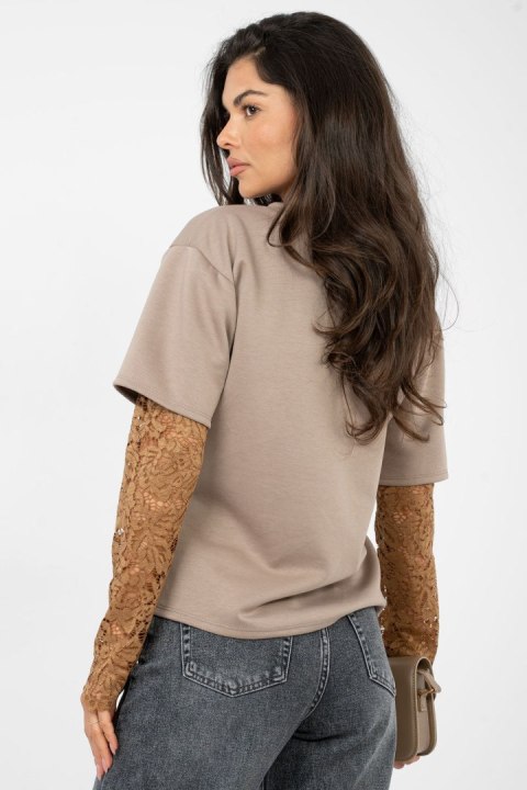 Bluzka Model IT-BZ-22128.27 Dark Beige - Italy Moda Italy Moda