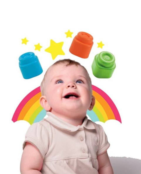 Clemmy Kolorowy Zestaw Woreczek 20 Miękkich Klocków Clementoni 17877 Clementoni