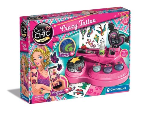 Crazy Chic Zestaw Szalone Tatuaże Clementoni 18771 Clementoni