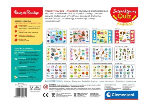 Gra edukacyjna Interaktywny Quiz Angielski Język Polski Clementoni 50943 Clementoni
