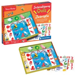Gra edukacyjna Interaktywny Quiz Zwierzęta Język Polski Clementoni 50942 Clementoni